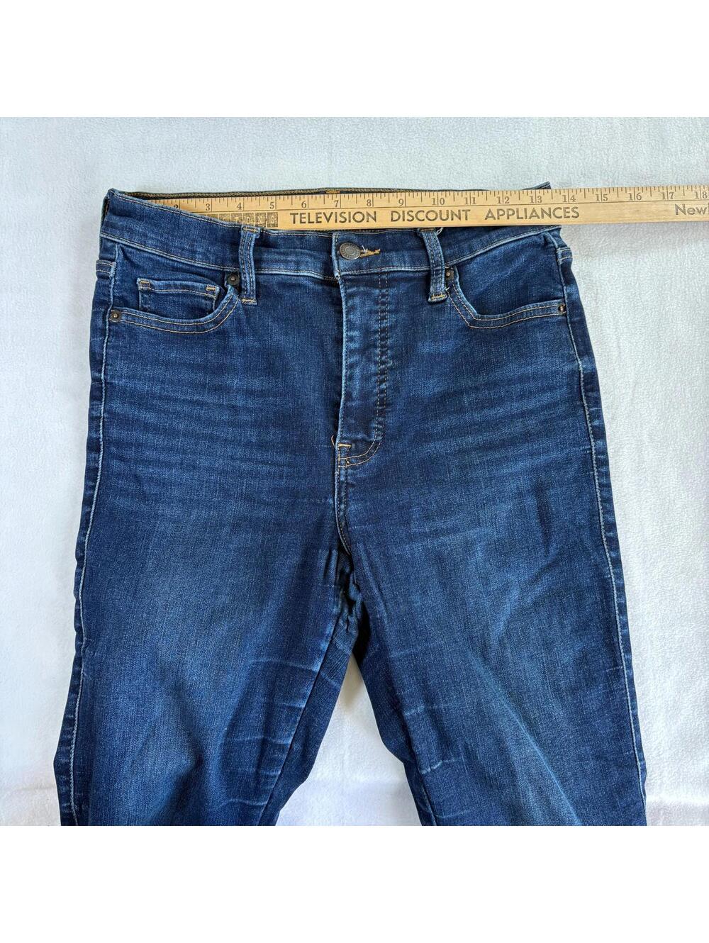 Lucky Brand Uni Fit Skinny Jeans 27x29 Dark Wash Stretch Denim Womens - Picture 8 of 10